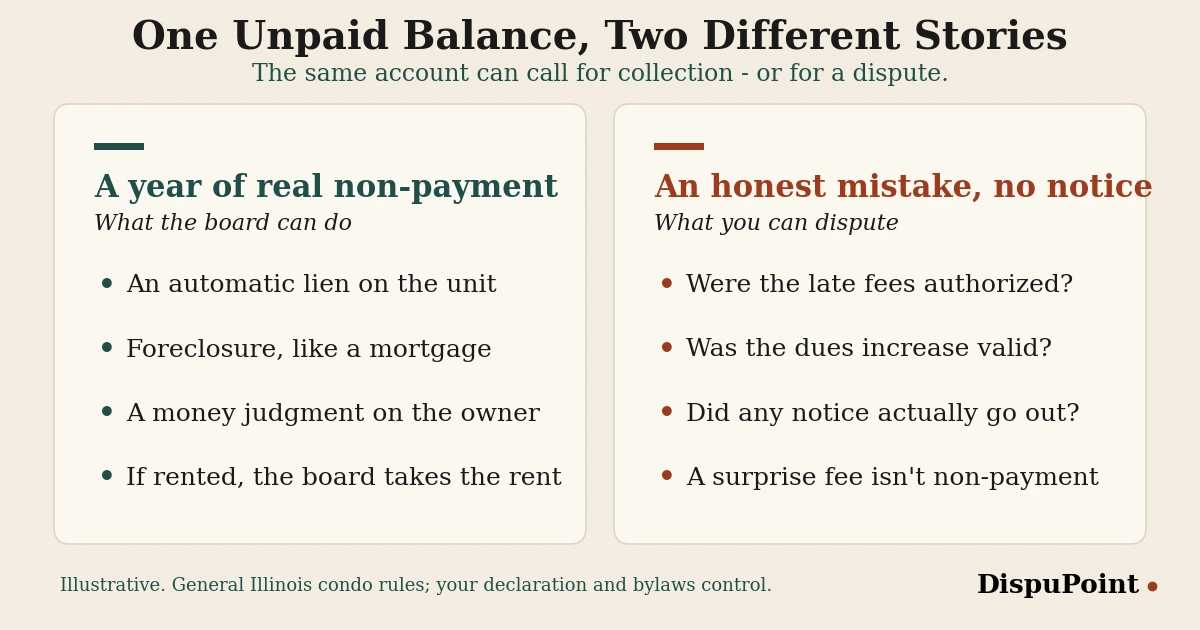 Two-column comparison titled